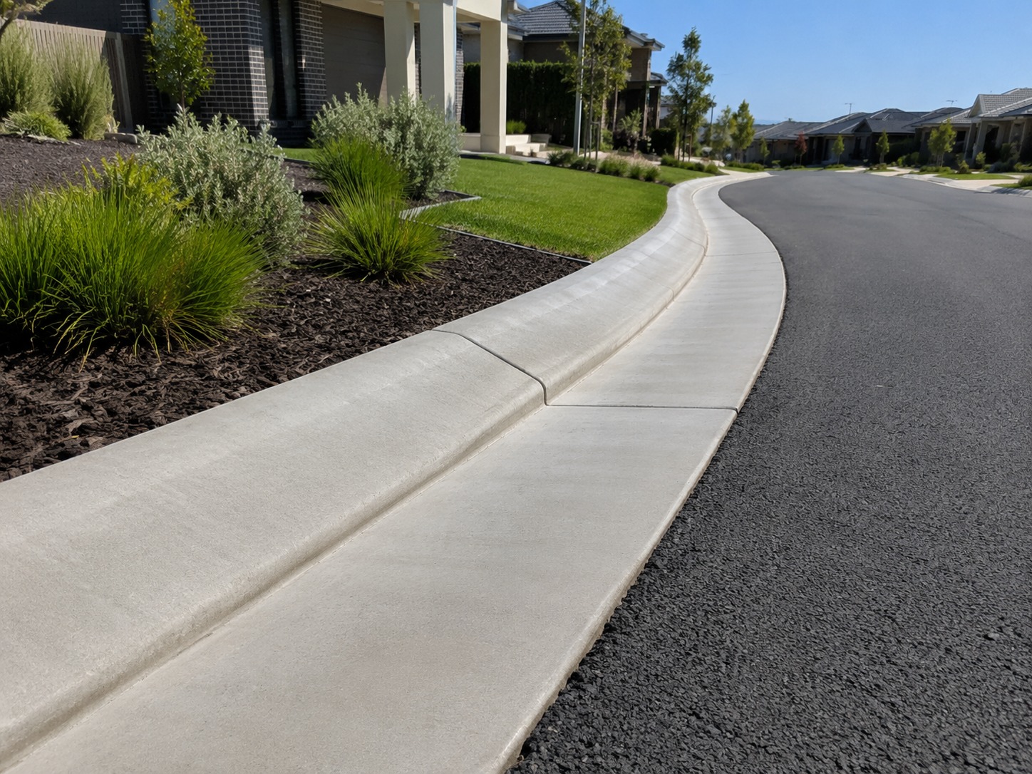 adelaide concrete driveway curb