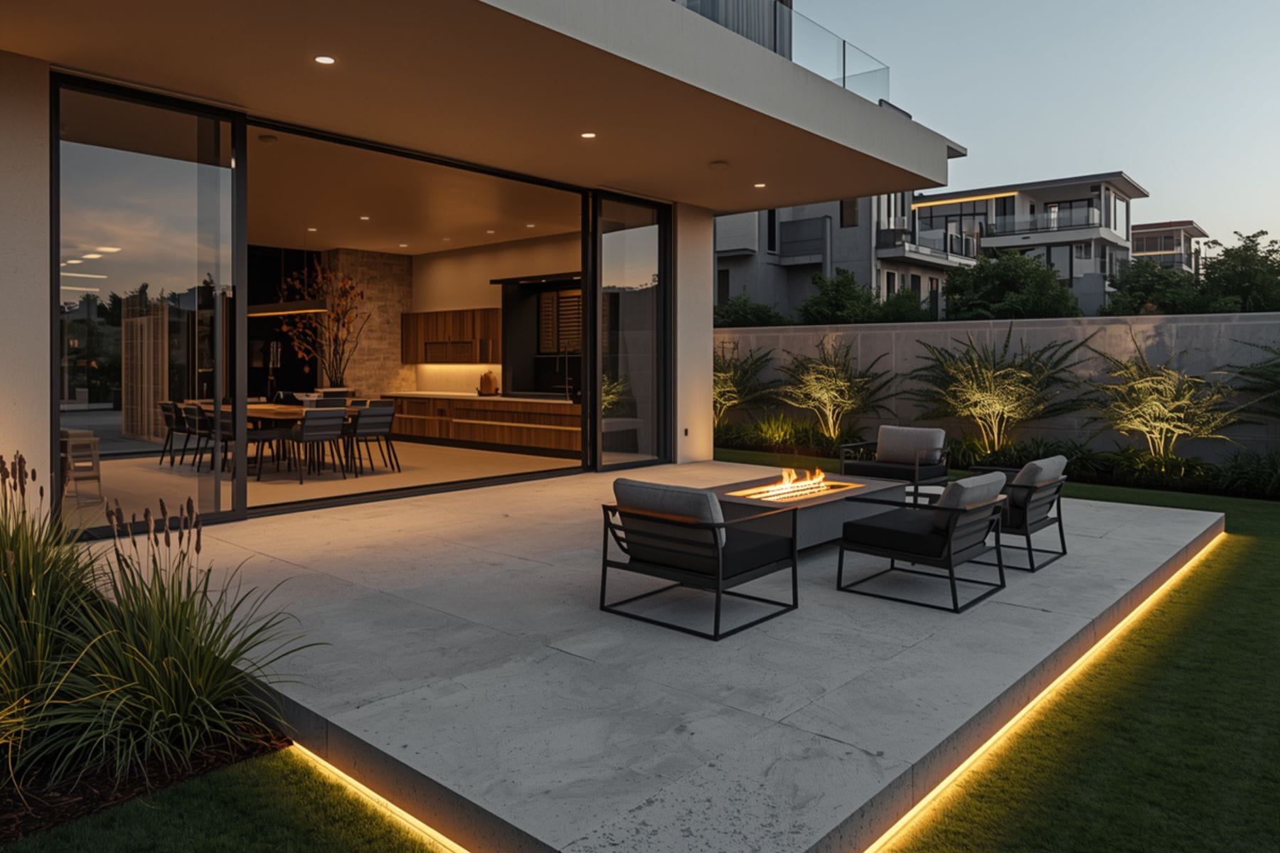 Modern concrete patio Mount Barker Adelaide