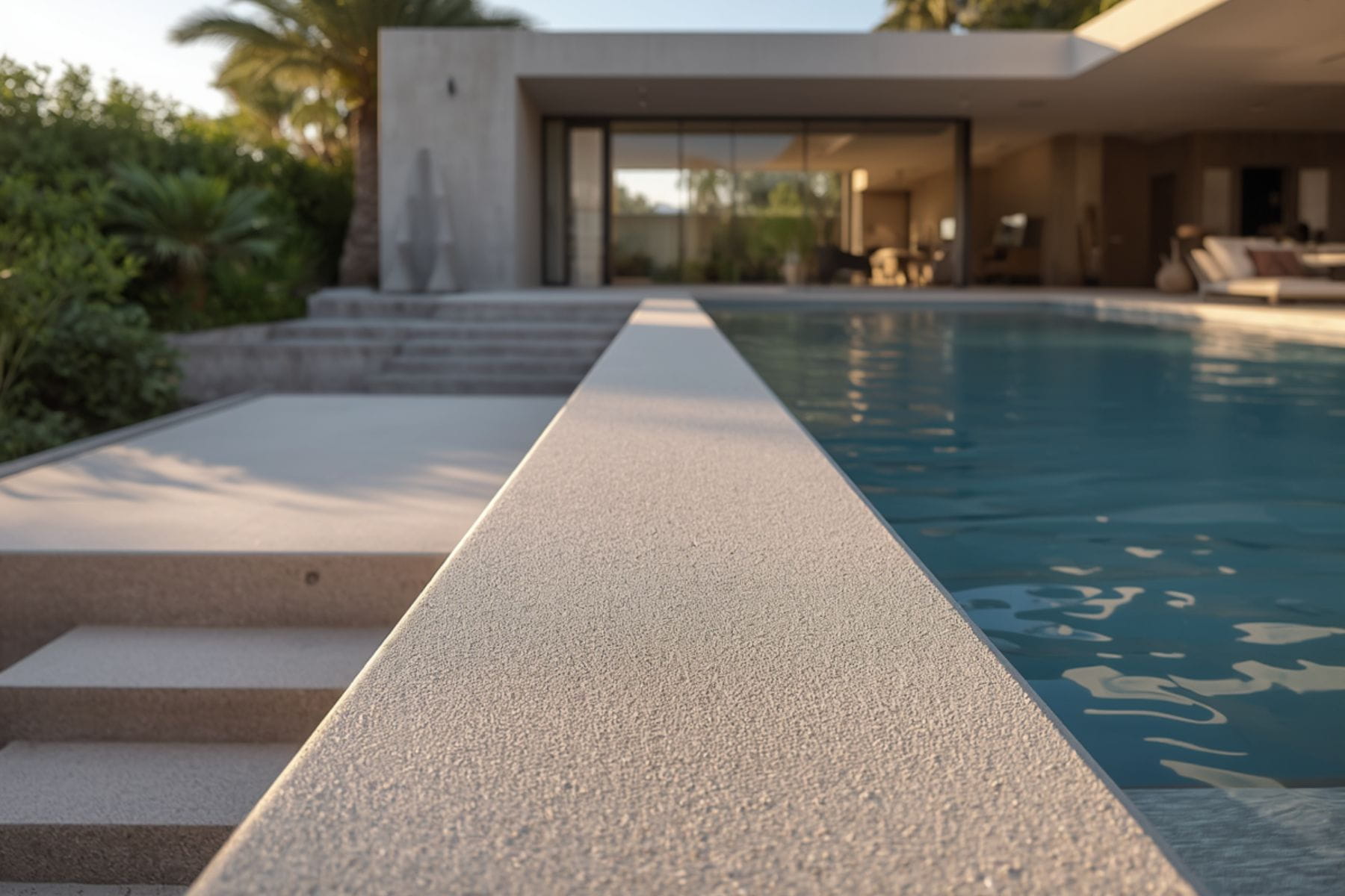 Designer concrete pool area North Adelaide