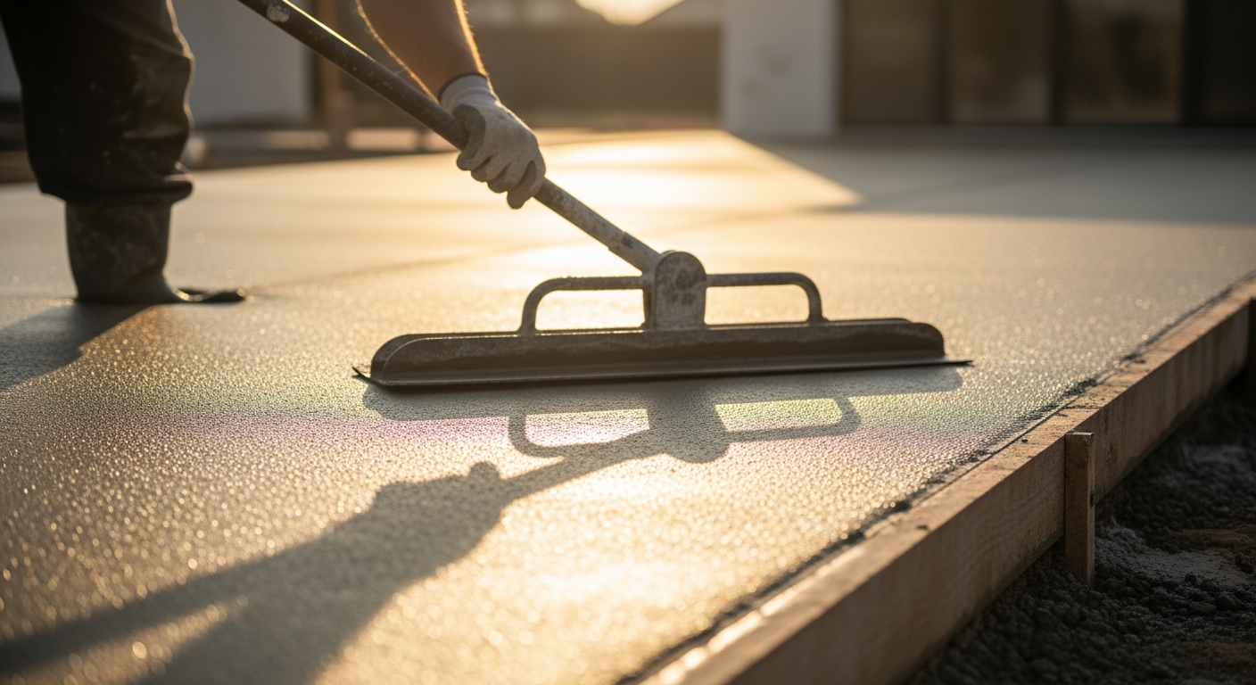 Driveway resurfacing Adelaide — fresh concrete overlay on a residential driveway